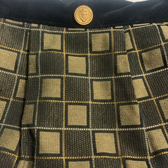 Original Dixie Bag Black / Gold Checkered Pattern and Velvet details - Picture 2 of 8